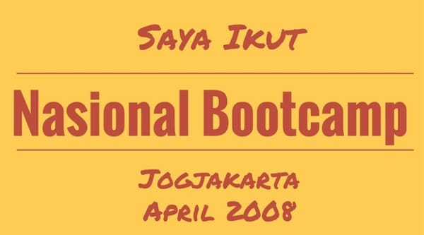 Indonesia Bootcamp 2008 di Jogjakarta